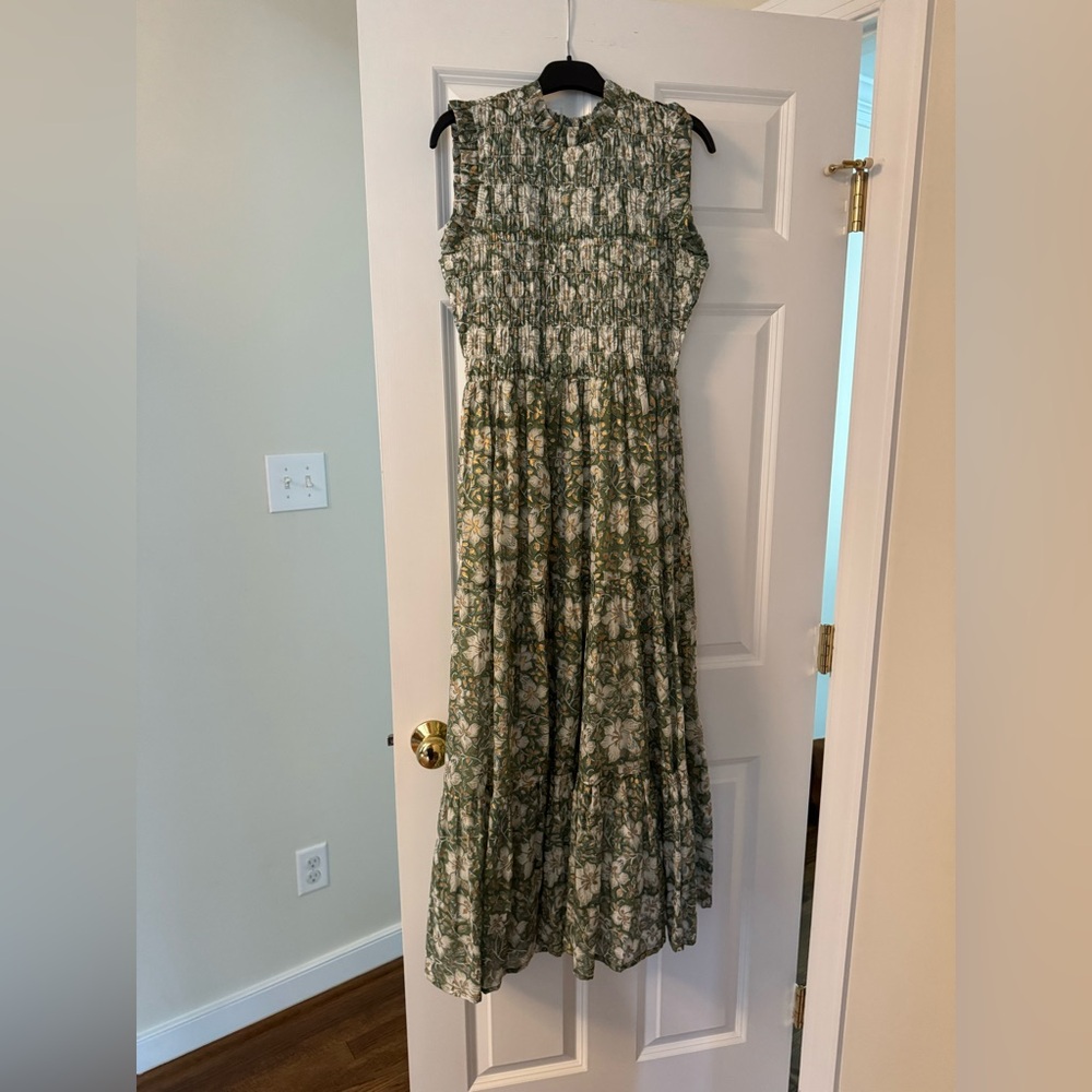 Oliphant Green and Gold Maxi Dress - Picture 2 of 3